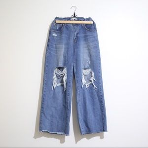 Oak + Fort wide leg jeans